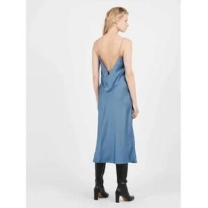 ba&sh Chiara Midi Slip Dress‎ Sleeveless V Neck Chain Strap Womens L Party EUC